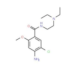 Metoclopramide (CAS 364-62-5) - chemical structure image