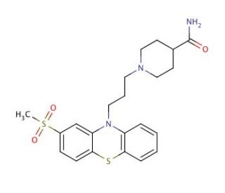 Metopimazine (CAS 14008-44-7) - chemical structure image