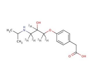 Metoprolol Acid-d5 (CAS 1215404-47-9) - chemical structure image