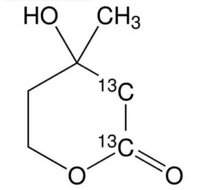 Mevalonolactone-1,2-13C2 (CAS 287111-36-8) - chemical structure image