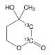 Mevalonolactone-1,2-13C2 (CAS 287111-36-8) - chemical structure image