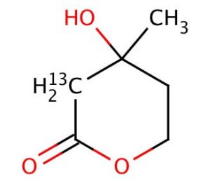 Mevalonolactone-2-13C (CAS 53771-22-5) - chemical structure image
