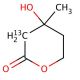 Mevalonolactone-2-13C (CAS 53771-22-5) - chemical structure image