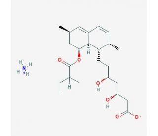 Mevinolinic acid, monoammonium salt (CAS 77550-67-5) - chemical structure image