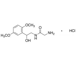 Midodrine, Hydrochloride (CAS 3092-17-9) - chemical structure image