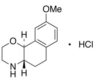 (&minus;)-3,4,4a,5,6,10b-Hexahydro-9-methoxy-2H-naphtho[1,2-b][1,4]oxazin, HCl - chemical structure image