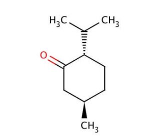 (&minus;)-Menthone (CAS 14073-97-3) - chemical structure image