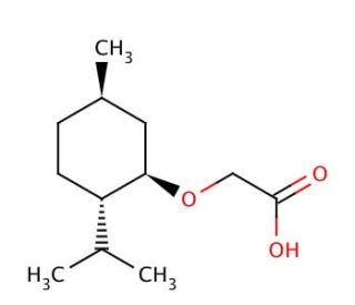 (−)-Menthyloxyacetic acid (CAS 40248-63-3) - chemical structure image