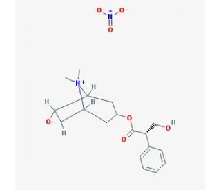 (&minus;)Scopolamine methyl nitrate (CAS 6106-46-3) - chemical structure image
