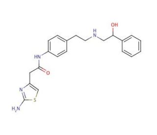Mirabegron (CAS 223673-61-8) - chemical structure image
