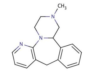 Mirtazapine (CAS 85650-52-8) - chemical structure image