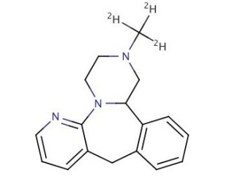 Mirtazapine-d3 (CAS 1216678-68-0) - chemical structure image