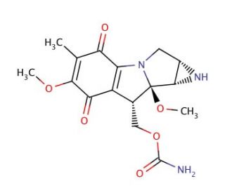 Mitomycin A (CAS 4055-39-4) - chemical structure image