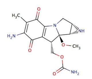 Mitomycin C (CAS 50-07-7) - chemical structure image