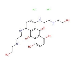 Mitoxantrone Dihydrochloride (CAS 70476-82-3) - chemical structure image