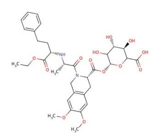 Moexipril Acyl-&beta;-D-glucuronide - chemical structure image