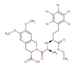 Moexipril-d5 (CAS 82586-52-5) - chemical structure image