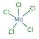 Molybdenum(V) chloride (CAS 10241-05-1) - chemical structure image