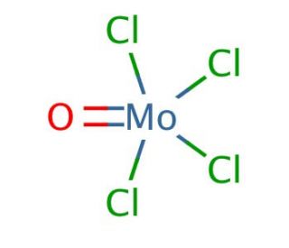 Molybdenum(VI) tetrachloride oxide (CAS 13814-75-0) - chemical structure image