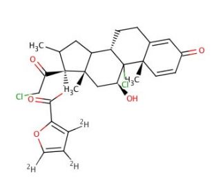 Mometasone Furoate-d3 - chemical structure image