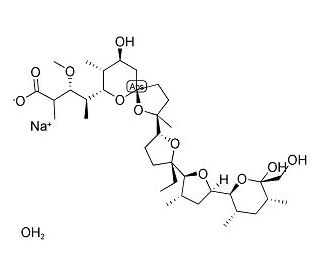 Monensin Sodium Salt (CAS 22373-78-0) - chemical structure image