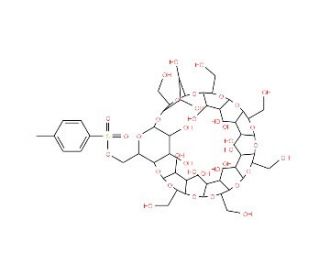 Mono-6-O-(p-toluenesulfonyl)-&beta;-cyclodextrin (CAS 67217-55-4) - chemical structure image