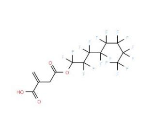 Monoperfluorooctyl itaconate - chemical structure image
