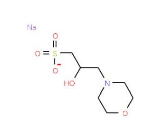MOPSO, Sodium Salt (CAS 79803-73-9) - chemical structure image