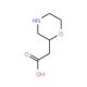 Morpholin-2-ylacetic acid (CAS 180863-27-8) - chemical structure image