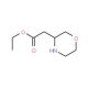 Morpholin-3-yl-acetic acid ethyl ester (CAS 81684-84-6) - chemical structure image