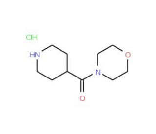 (Morpholin-4-yl)(piperidin-4-yl)methanone hydrochloride (CAS 94467-73-9) - chemical structure image