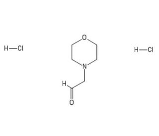 Morpholin-4-ylacetaldehyde dihydrochloride (CAS 21977-09-3) - chemical structure image