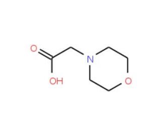 morpholin-4-ylacetic acid (CAS 3235-69-6) - chemical structure image