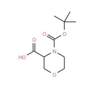 Morpholine-3,4-dicarboxylic acid 4-tert-butyl ester (CAS 212650-43-6) - chemical structure image