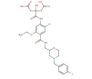 Mosapride Citric Amide Disodium Salt (CAS 1215825-20-9) - chemical structure image