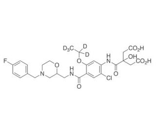 Mosapride-d5 Citric Amide (CAS 1215825-20-9) - chemical structure image
