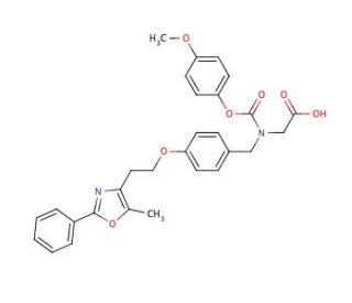 Muraglitazar (CAS 331741-94-7) - chemical structure image