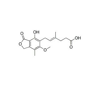 Mycophenolic acid (CAS 24280-93-1) - chemical structure image