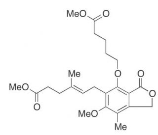 Mycophenolic Acid Carboxybutoxy Ether Dimethyl Ester - chemical structure image