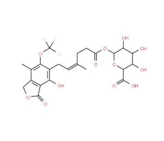 Mycophenolic Acid-d3 Acyl-&beta;-D-glucuronide - chemical structure image