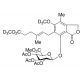 Mycophenolic Acid Methyl Ester-d6 6-(Tri-O-acetyl-β-D-glucuronic Acid Methyl Ester) - chemical structure image