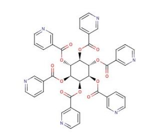 myo-Inositol hexanicotinate (CAS 6556-11-2) - chemical structure image