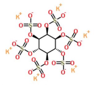 myo-Inositol hexasulfate hexapotassium salt (CAS 28434-25-5) - chemical structure image