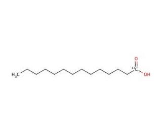 Myristic acid-1-(13-C) (CAS 57677-52-8) - chemical structure image