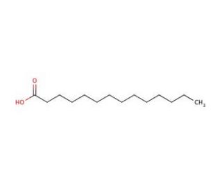 Myristic Acid (CAS 544-63-8) - chemical structure image