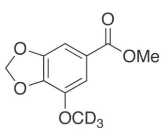 Myristicin Acid-d3 Methyl Ester (CAS 22934-58-3) - chemical structure image