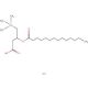 Myristoyl-DL-carnitine chloride (CAS 18822-89-4) - chemical structure image