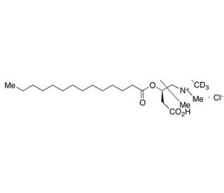 Myristoyl-L-carnitine-d3 Hydrochloride (CAS 1334532-25-0) - chemical structure image