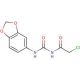 N-[(1,3-benzodioxol-5-ylamino)carbonyl]-2-chloroacetamide - chemical structure image
