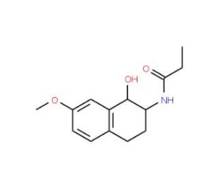 N-[(1S,2S)-1,2,3,4-Tetrahydro-1-hydroxy-7-methoxy-2-naphthalenyl]propanamide (CAS 88058-73-5) - chemical structure image